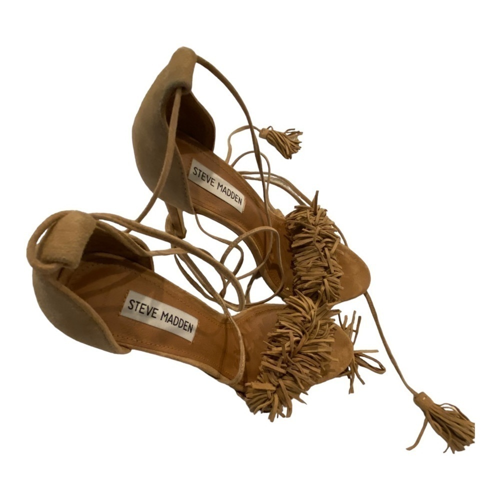 Steve Madden Tie-Up Heels - 6.5 - Brown